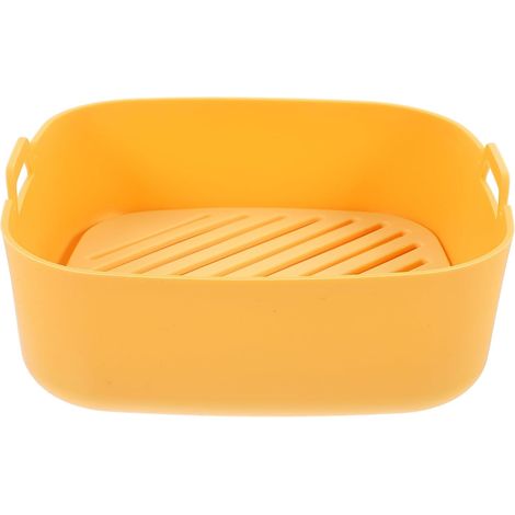 Tapis de friteuse à air en silicone jaune (1/5)