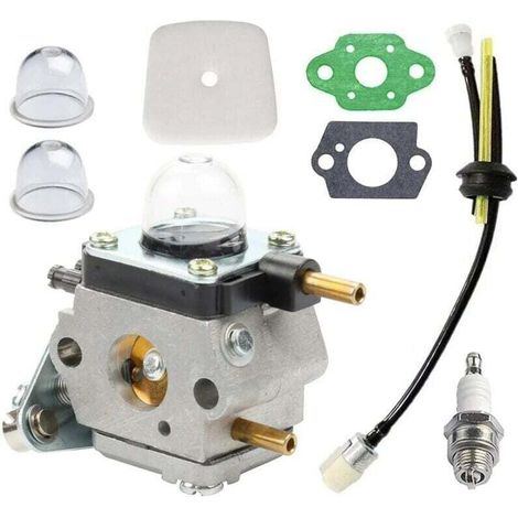 Kit Carburateur C1U-K54 C1U-K82 avec filtre à air et bougie d'allumage - Destiné à , XU,motoculteur/cultivateur 2 cycles Mantis 7222 7222E 7222M 7225 7230 7234 SRM2100 GT2000 GT2100 - KZQ (1/4)