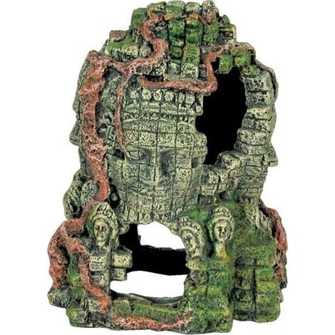 Aquariendekoration zolux 4 faces Harz natürlich 13x13x17 cm