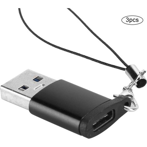 USB-C-zu-USB-A-Konverter, unterstützt schnelles Laden und Datenübertragung, ausgestattet mit einem tragbaren Kabel, wärmeableitendem Gehäuse aus Aluminiumlegierung, einfach einstecken und loslegen, US