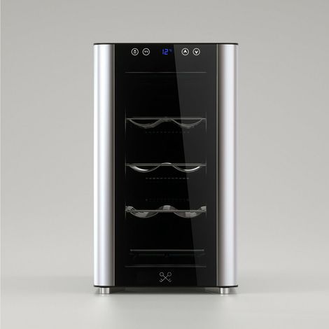 Cave à vin de service 8 bouteilles CAVS8 – Capacité 23 L – Réglage de température 11°C à 18°C – Système anti-vibration – Maison Cavist