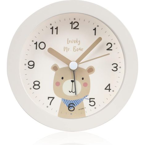 Réveil Enfant Sans Tic-Tac - Réveil Silencieux Avec Veilleuse Douce - Pour Chambre Enfant Voyage Études - 1 Pièce (1/5)