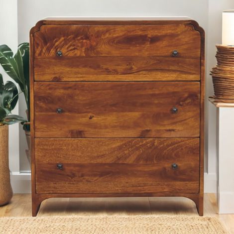 Boîte à 3 tiroirs en bois, en bois massif et bois, pour maison et usage quotidien, brun foncé, rangement sécurisé, organisation atelier