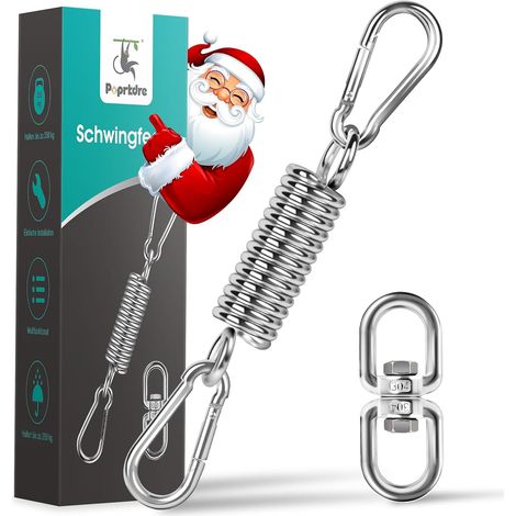 Spring Suspension Kits Max Load 250kg  Used for Boxing Hammock Chair Spring Hooks, Stainless Steel 360° Rotatable (1/5)