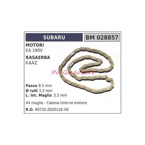 Catena traino trasmissione SUBARU trattorino rasaerba tosaerba tagliaerba 028857