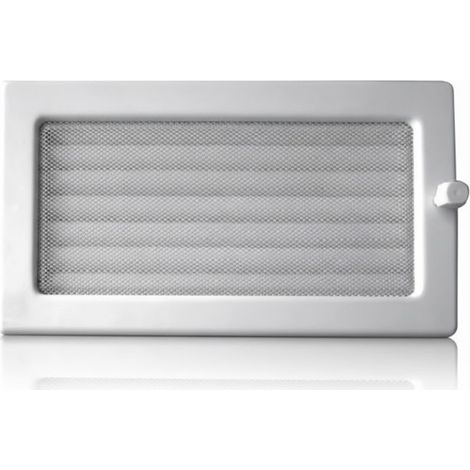 Grille réglable avec pré-cadre 30x17cm Blanc pour climatisation et ventilation (1/5)