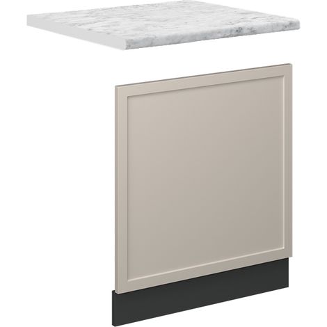 Pannello frontale Fame-Line, GrigioBeige, 60 cm , PL Marmo, Vicco