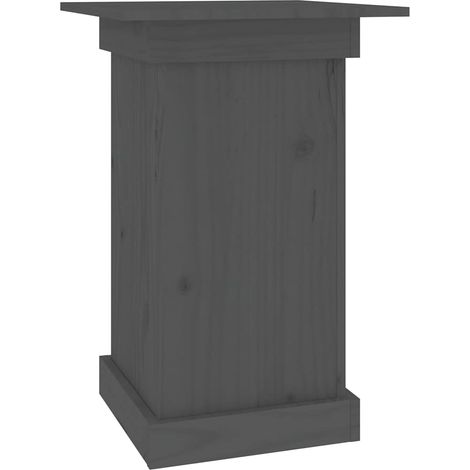 Maison Exclusive - Blumenständer Grau 40x40x60 cm Massivholz Kief (1/5)