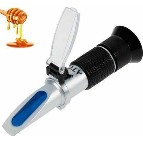 Manual refractometer for determining the Brix degree 0-32% on honey, condensed milk, vegetable oils, sugar syrup, fruit jam, molasses MUMU (1/4)