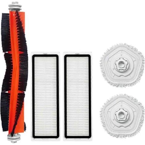 Accessoires pour robot aspirateur W10pro : brosse rotative principale, filtre, support de balai intégré (1/4)
