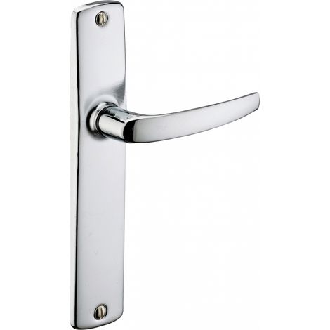 THIRARD - Ensemble de poignées pour porte intérieure Abbeville sans trou, carré 7mm, entr'axes 165mm, chromé - THIRARD (1/3)
