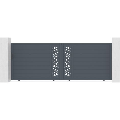 Portail aluminium coulissant SUNNY 400x140cm
