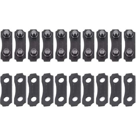 Hippotech 10-teiliges Kettengliederset aus Edelstahl für Kettensägen 3/8" zum Verbinden von Ketten 325 058 (1/5)