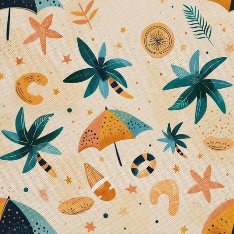 Tissu d'ameublement extérieur Oxford - Motif été  DX8936 (1/5)