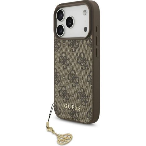 Guess 4G Charms Collection MagSafe Hülle für iPhone 17 Pro braun (1/5)