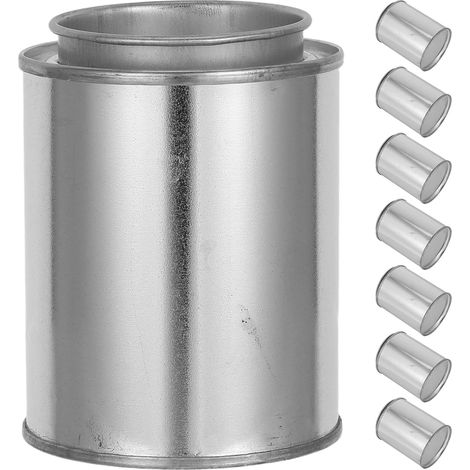 Lot de 8 Pots de Peinture vides - Contenants de Rangement avec couvercles pour Peinture, Arts, Loisirs créatifs, décoration DIY, Rangement de Fournitures - Seau métallique pour restes de (1/5)