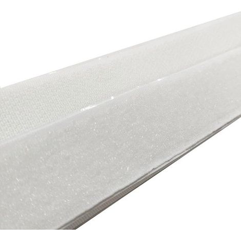 25 Meter,Klettband zum Befestigen von Vorhängen,Klettverschluss (weißer Flausch,20 mm) (1/4)