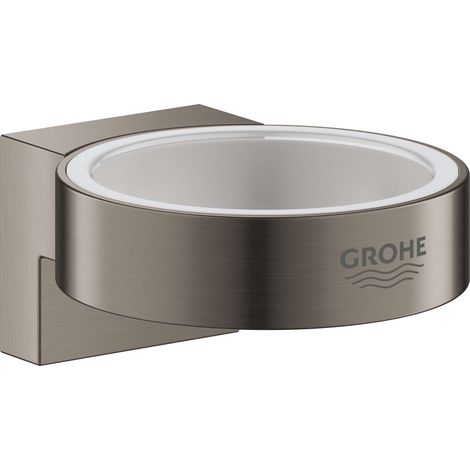 Grohe Selection - Porte-verre, porte-savon, Hard Graphite brossé 41027AL0 (1/5)