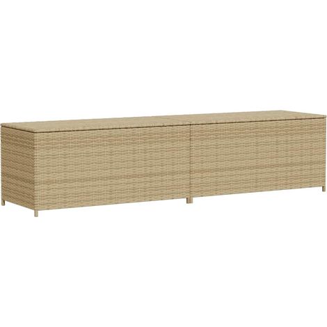 Maison Exclusive - Contenitore da Giardino Beige Misto 469L in Polyrattan