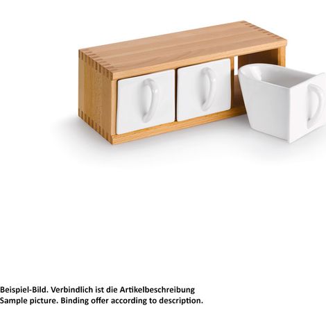 Schüttenkasten 3, Buche, für 3 Schütten