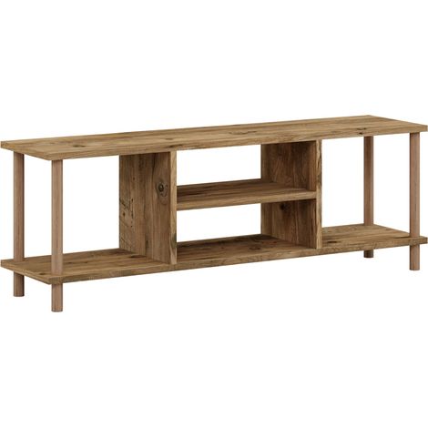 Mobile TV con vano contenitore 43 x 120 x 29 cm effetto legno 030007885