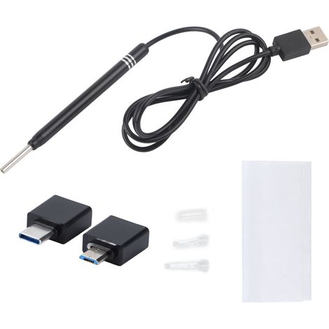 Endoscope 3 en 1 Compact avec Caméra HD Lumineuse pour Oreille - Diamètre 3.9mm / 0.15in (1/5)