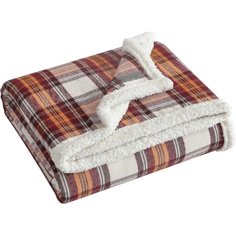 Sollbry Couverture en polaire Sherpa réversible, décoration d'intérieur pour toutes les saisons (1/5)