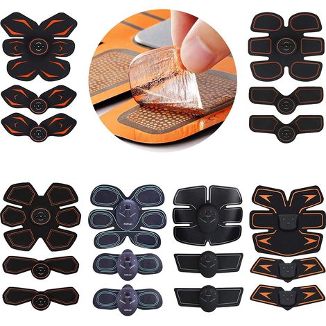 30 Pièces Pads Gel EMS Electrodes Adhésifs pour Électrostimulateur Abdominal et Musculaire (1/5)