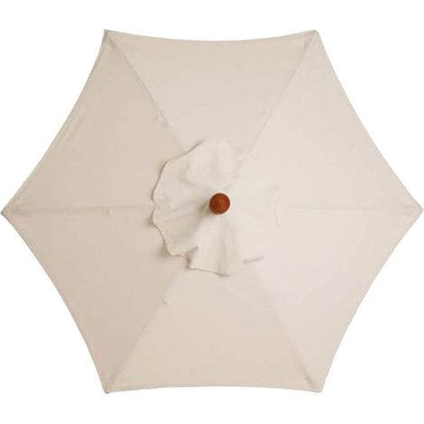 Ymyny – Parasol droit 3 m – Toile polyester 180 g imperméable – 6 baleines – Compatible armatures 1,3 m à 1,35 m – Protection solaire terrasse et jardin (1/4)