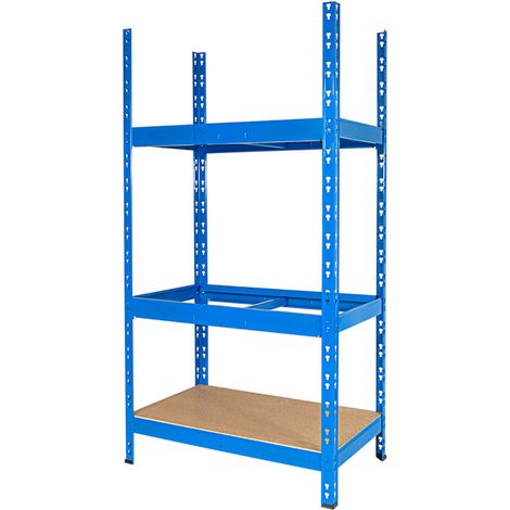 BRB Étagère à pneus - Avec 2 niveaux pour pneus + un espace de rangement - Système d'emboîtement - 800 x 500 x 1600 mm - Pour pneus ayant jusqu'à 680 mm de diamètre (1/3)