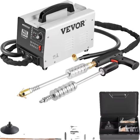 Soudeur de points à tirage de dent, 1,8KVA, courant de sortie de 3500A, dimensions 8 x 12,5 x 10 po, 5 modes disponibles, épaisseur de soudage d'un seul côté 0,02 - 0,05 po (1/5)