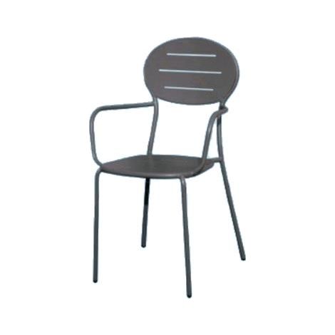 Sedia Da Giardino Esterno Mod Family Struttura In Acciaio 53X42Xh92 Cm