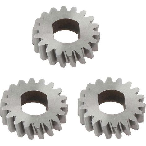 3x Pignon de moteur de toit ouvrant de voiture, argenté, compatible avec W204 W212, 18 dents (1/5)