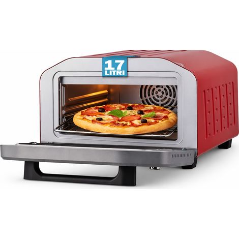 Forno Pizza Multifunzione con Pietra Refrattaria e Griglia Funzione Grill 1700W
