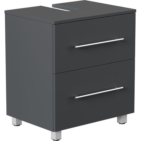 Universal Unterbau auf Standfüßen 55 cm SoftClose grafit