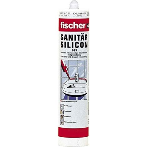 Fischer 1x  silicone sanitario  DSSA 310  ml bahama  beige 53103