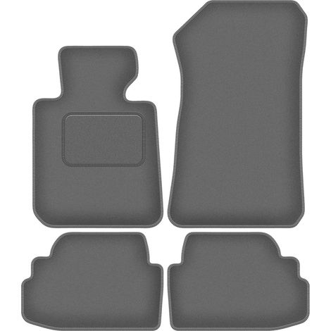 Alfombrillas de terciopelo color grafito para BMW Serie 1 E82 coup茅 (2004-2011). (1/5)