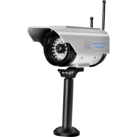Fake dummy camera, sustainable solar-powered security surveillance camera for home monitoring (1/5)