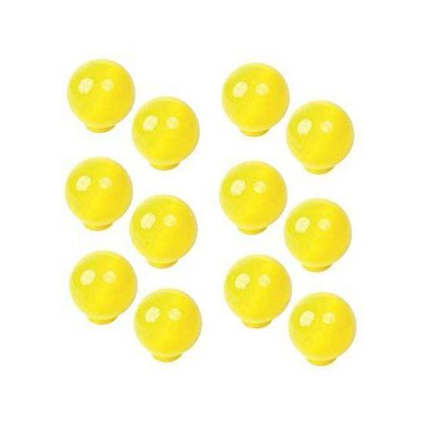 FPLUS pomo bola abs d/29 amarillo , Tirador Pomo Mueble Infantil Bola Resina ABS Amarillo Brillo - 
Diámetro 29MM.