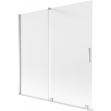 Mexen Velar paroi de baignoire à 2 volets coulissants 160 x 150 cm, givre, chromé - 896-160-000-31-01 (1/2)