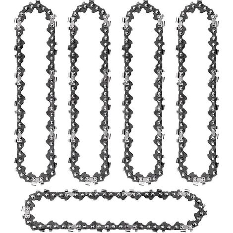 Lot de 2 chaînes de tronçonneuse de 16 pouces, 3/8 LP .050 pouce, 56 maillons d'entraînement, compatibles avec Sears, Echo, McCulloch, Poulan, Homelite, etc. (1/5)