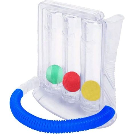 Anreizspirometer – 3-Kammer-Atemtrainer – Für pulmonale Rehabilitation und Atemtherapie – 1 Stück (1/5)