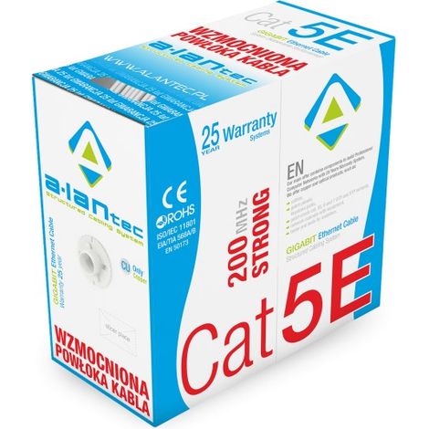 Cavo di Rete Alantec KIU5STR305 da 305 m Cat5e U/UTP Grigio