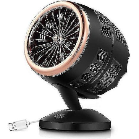 350w Space Usb Powered Heater Fan Portable Fan Fast Heating Thermostat Home (1/5)