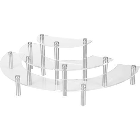 Présentoir à gâteaux à 3 étages en acrylique, support pour cupcakes et desserts, décorations de mariage et de Noël (1/5)
