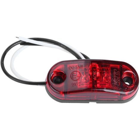 4 luces de posición laterales LED de 2 LED para coche, camión, remolque, caravana, 12V 24V, rojo (1/4)