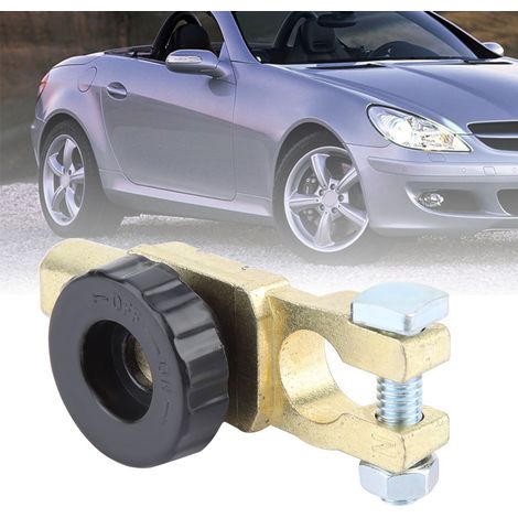 Interrupteur rotatif de coupure principal pour borne de connexion de batterie automobile (noir) (1/5)