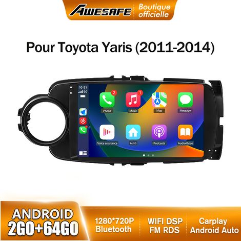 AWESAFE Autoradio Android 13 pour Yaris VITZ (2012-2017) 2Go+64Go avec 9'' écran Tactile Carplay GPS WiFi Bluetooth Android Auto (1/5)