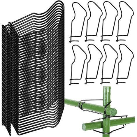Plant Trellis Connecting Buckles Lot de 50 Boucles de Connexion de Treillis de Plantes pour Toit Jardin Balcon Serre Cages de Plantes (16mm)