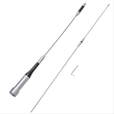 SG7500 Dualband-UHF/VHF-Antenne aus Edelstahl, 144/430 MHz, 150 W, Gewinn 3,5/6 dBi, für mobile Amateurfunkgeräte (Auto). (1/5)